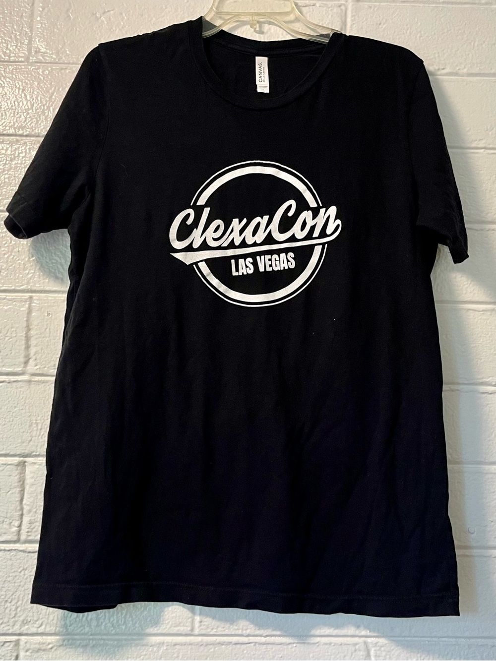 ClexaCon Las Vegas Black Graphic Tee Size L t-shirt EUC